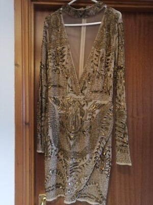 Missguided peace and love dress size 14
