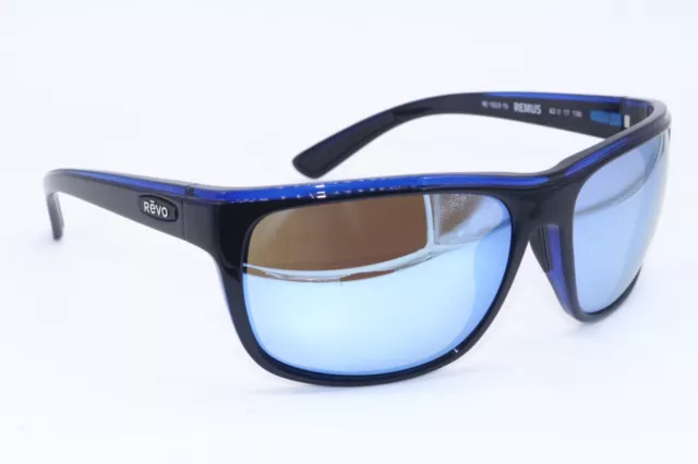 New Revo Re 1023 15 Remus Black Blue Polarized Mirror Authentic Sunglasses 62-17