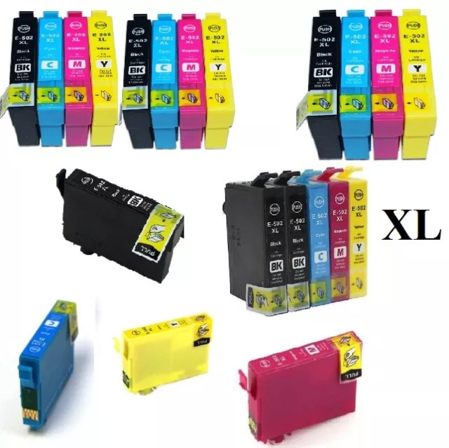 502XL compatibles pour imprimante Epson WF-2860 2865 XP 5100 5105 502 express