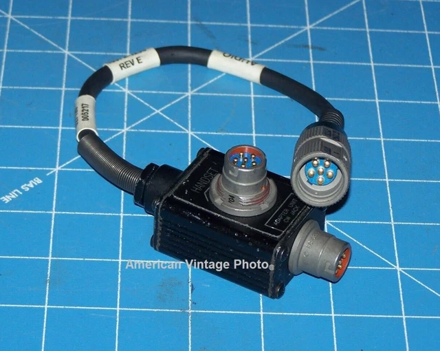 J37 Telegraph Key Cable Adapter 10372-1230 U/229 f/ Military Harris Radio PRC150