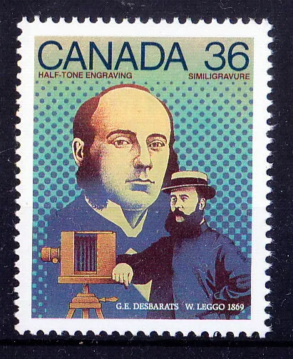 Canada 1987 MNH, Desbarats & Leggo Invented half tone engraving