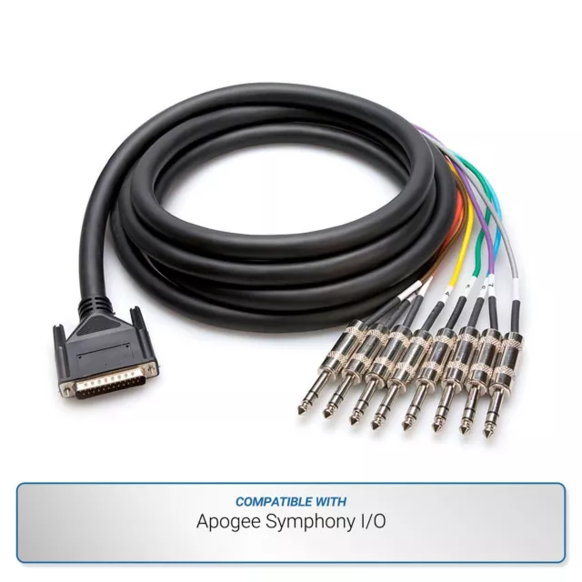 Hosa 6-foot 8-Channel DB25 to TRS Analog Snake for Apogee Symphony I/O