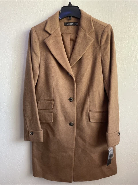 NWT $315 Ralph Lauren Women's Brown Wool Blend Reefer Coat Jacket Size 10 Vicuna NWT $315 Ralph Lauren Women's Brown Wool Blend Reefer Coat Jacket Size 10 Vicuna