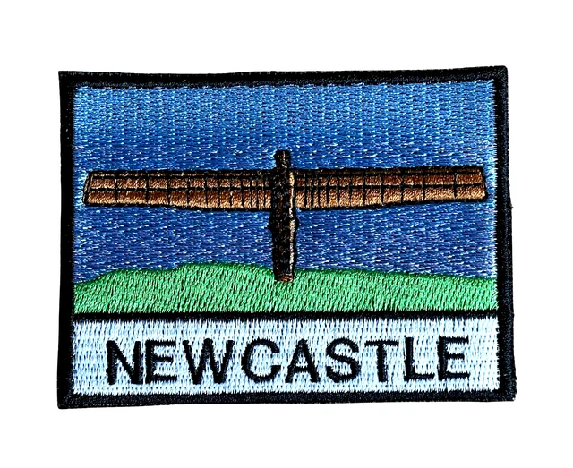 NEWCASTLE ANGEL OF The North Fully Embroidered Sew or Iron on Patch (A
