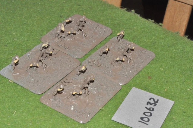 15mm WW2 / british - 4 mortars & crews - (100632)