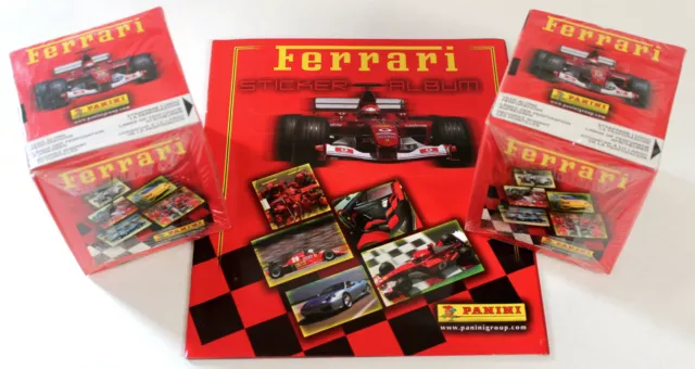 Panini Ferrari Sticker Collection 2003 2 X Box 100 Packets + Album Schumacher