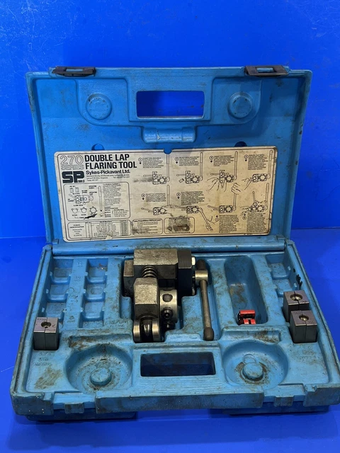 Strumento di gonfiaggio vintage Sykes Pickavant serie 270 doppio giro in scatola