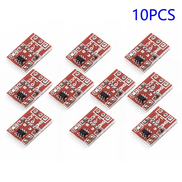 10 Moduli Sensore Touch Capacitivo TTP223 - Pulsante Interruttore Autobloccante Per Arduino