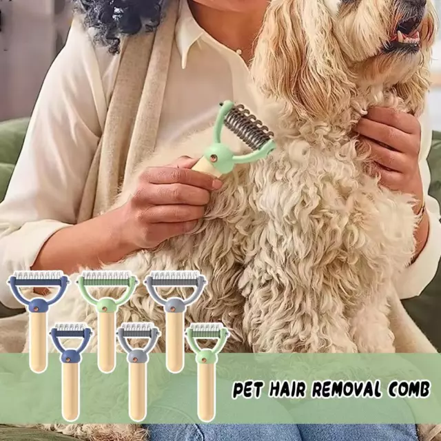 Pet Dog Cat Grooming Brush fur Dematting Comb Dog Hair Remover Tools Deshed I0T3
