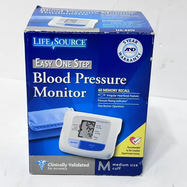 LifeSource UA-767PSAC Advanced One Step Blood Pressure Monitor Small Cuff