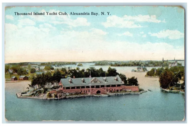 c1910 Thousand Island Yacht Club Alexandria Bay New York NY Antique Postcard