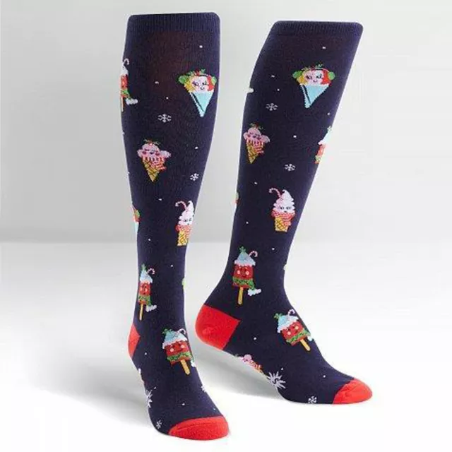 Sock It To Me Women's Funky Knee High Socks - Cold Things Being Cold (UK 3-8)