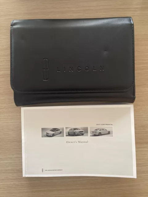 2017 Lincoln Continental Owners Manual User Guide Reference Guide With Case