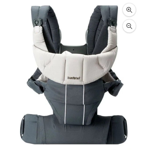 Portador de confort BabyBjorn - antracita orgánica NEGRO