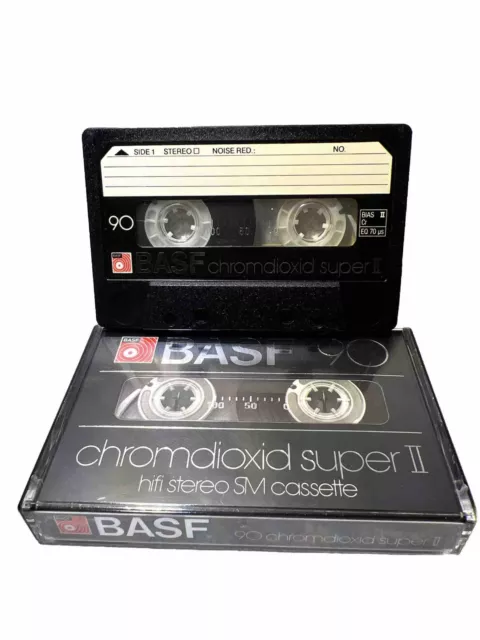 BASF chromdioxid super II 90, Bias II Cr, EQ 70 us, Tape, Cassette, Kassette