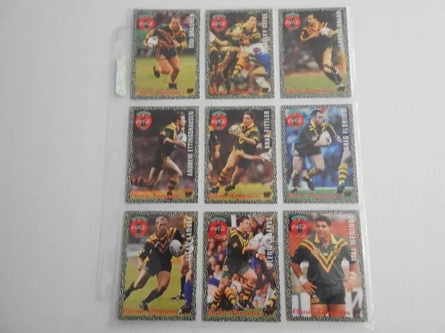 1995 Dynamic NRL Rugby League *COCA COLA* - CLASSIC KANGAROOS - 18 CARDS