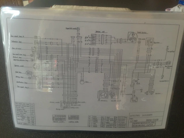 SUZUKI GT380 WIRING diagram. £1.50 - PicClick UK
