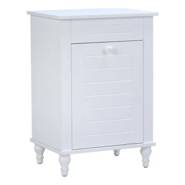 A&E Bath and Shower Weyburn VIII Modern Wood Laundry Cabinet in White