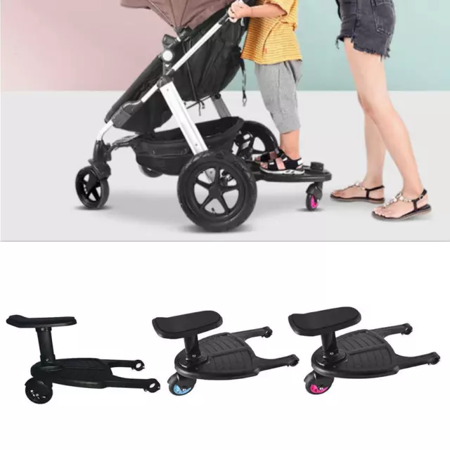Buggy Stroller Step Board Stand Child Kids Toddler Wheeled Pushchair Adapter