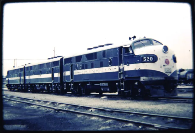 Duplicate Railroad Slide DSLD MOPAC MP 520 F3 St Louis MO 4/4/61