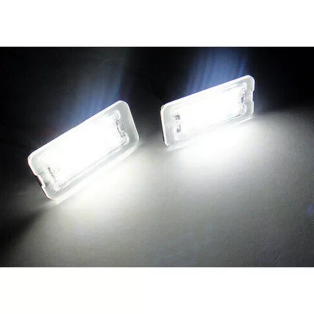 2x LED Licence Number Plate Light White For Canbus 07+ Fiat 500 500C 312 Abarth