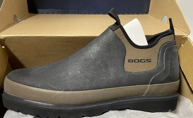 Bogs Men's Tillamook Bay Timber/Black Slip On Waterproof Insulated Shoe Size 11