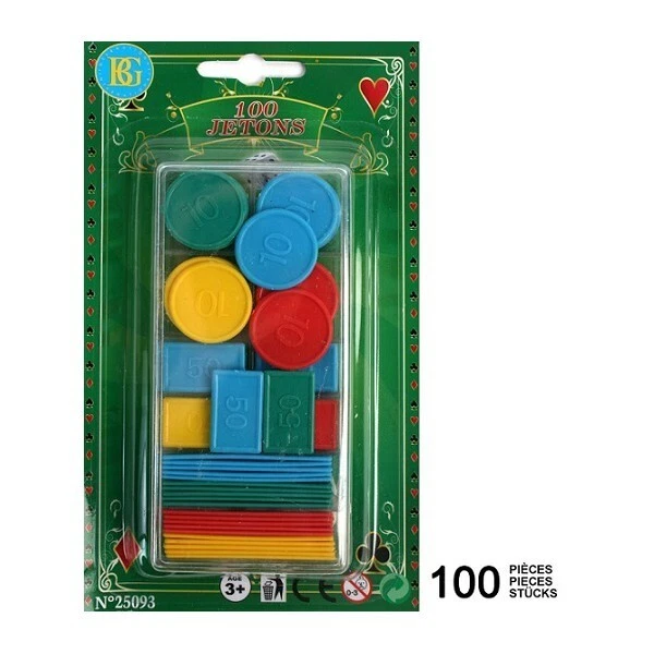 Lots De 95 Jetons De Poker Vintage – Couleurs Variées, Avec Boîte