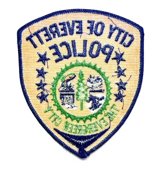 City of Everett Police Uniform Patch WASHINGTON UNITED STATES Obsolete NEW 2