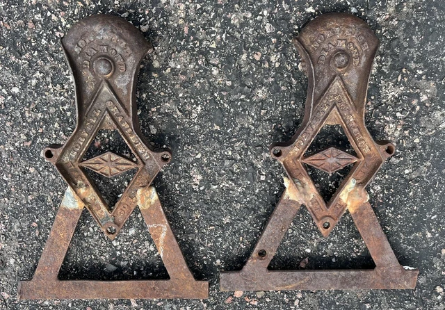 Antique Shapleigh Hardware Norleigh Diamond Barn Door Roller Cast Iron Pulleys