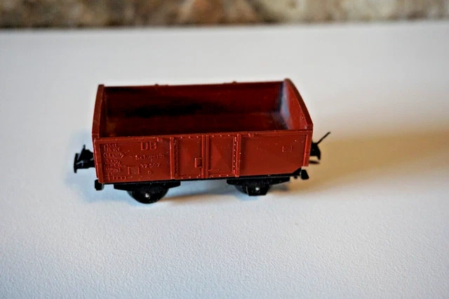 Vintage Wagon Eisenbahn offener Güterwagen DB Schwerin bespielt