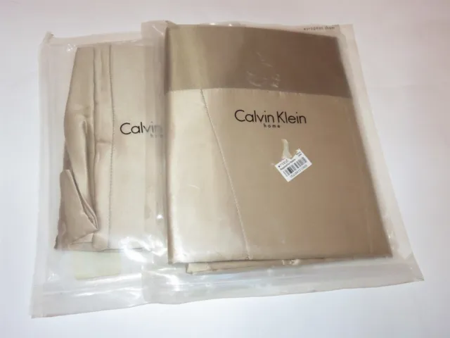 2 Calvin Klein Brushstroke Silk Euro shams $330