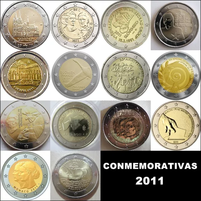 2 Euro Conmemorativos 2011 - Todos Los Paises