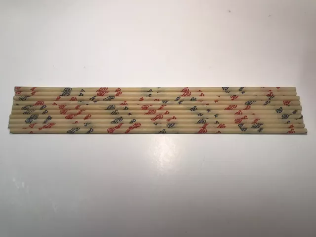 10 Original Pepsi-Cola Paper Straws.  10 1/2” Long