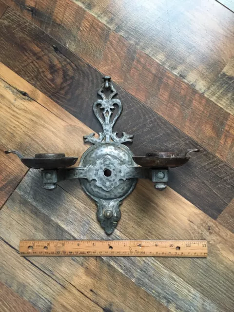 Ornate Metal Wall Sconce- OLD