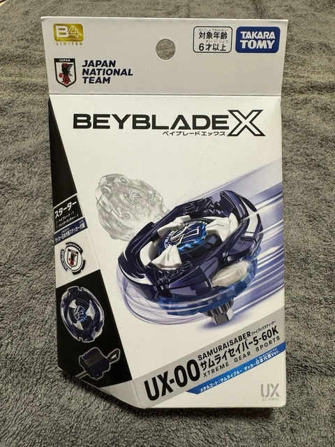 TAKARA TOMY BEYBLADE X UX-00 Samurai Saber 5-60K Soccer Japan Ver