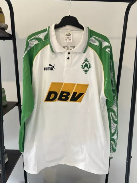 Werder Bremen Football Shirt Home 1995/96 Retro Vintage XL Germany Rare