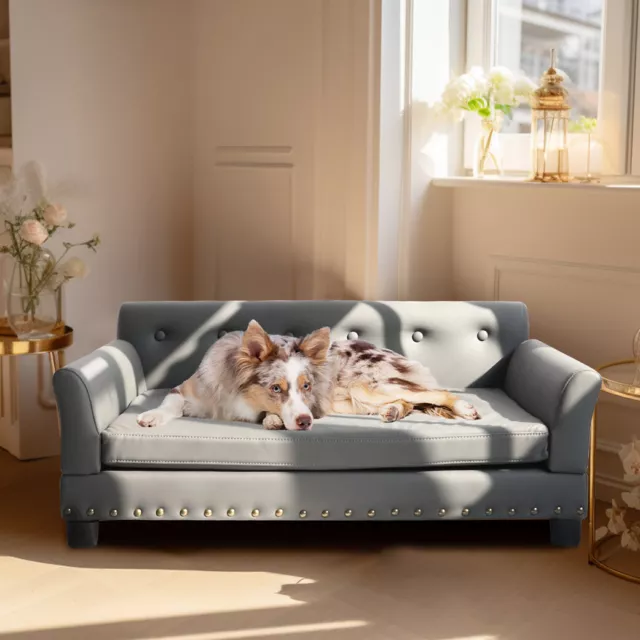 2 Size Pet Sofa Chair Dog Puppy Cat Kitten Soft Couch Bed Mat Cushion Home House