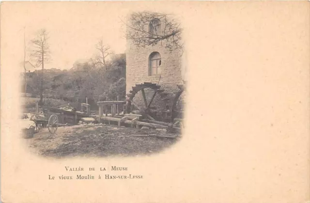 CPA BELGIUM VALLEE DE LA MEUSE LE VIEUX MOULIN A HAN SUR LESSE (back undivided)