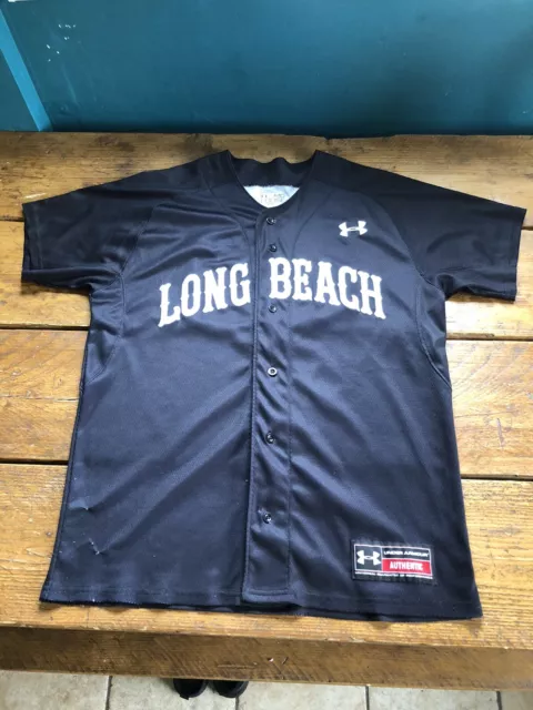 Rara maglia da baseball California State lunga spiaggia sotto armatura media