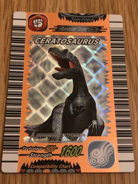 Dinosaur King Bronze Ceratosaurus Nemesis Edition Card