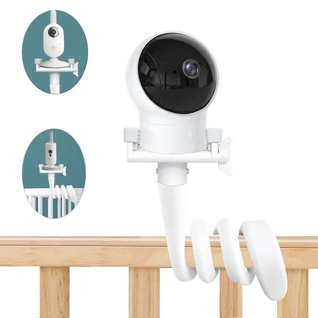 Support Mural Flexible 360° Pour Caméra Bébé Owlet Cam 2 Et Cam Smart - Installation Facile