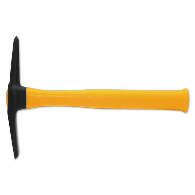 Chipping Hammer, 12 In, 20 Oz Head, Cross Chisel and Pick, Plastic Handle Lenco