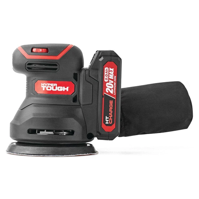 Hyper Tough 20V 2.0Ah Lithium-ion 5-Inch Random Orbital Sander Cordless