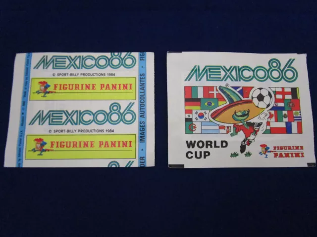 Panini WM WK WC 1986 Mexico 86, 1 packet/Tüte/bustina, rare,very good/sehr gut