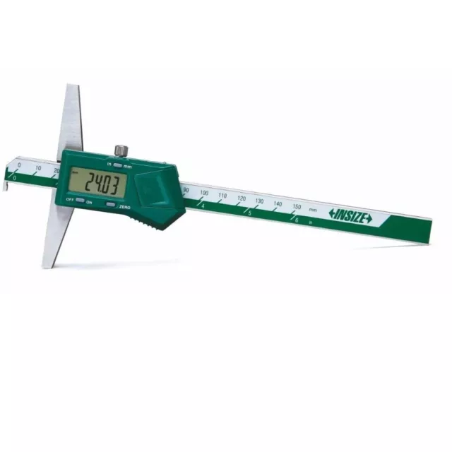 Insize 1142-150A Digital Hook Depth Gage Range 0-150mm/0-6"