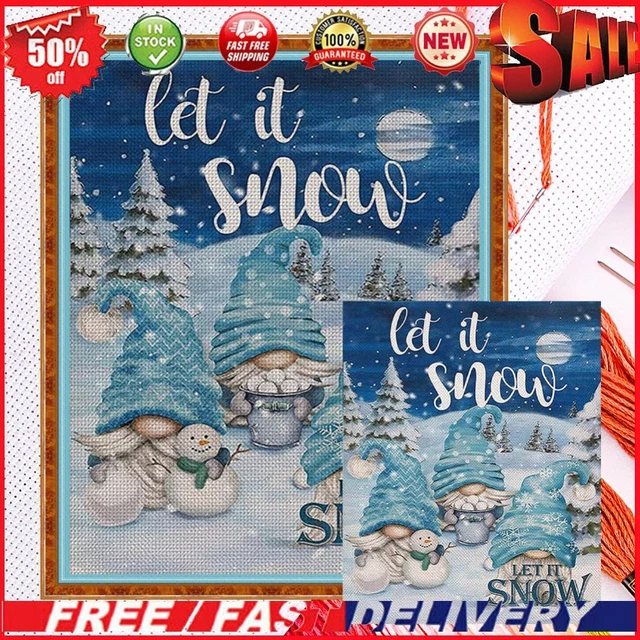 Christmas Goblin Full Cross Stitch 11CT Cotton Thread DIY Counted Embroidery Kit