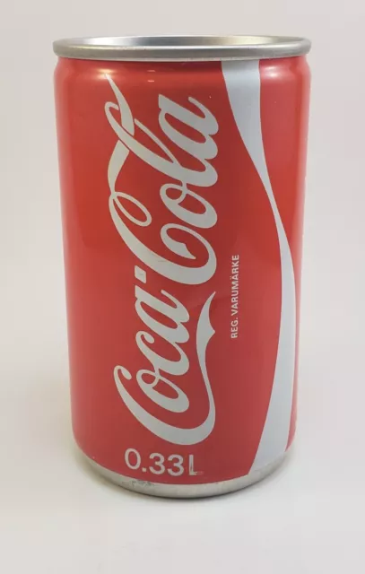 Rare Vintage 1984 Swedish Coca-Cola Can .33 ml Red & White Empty