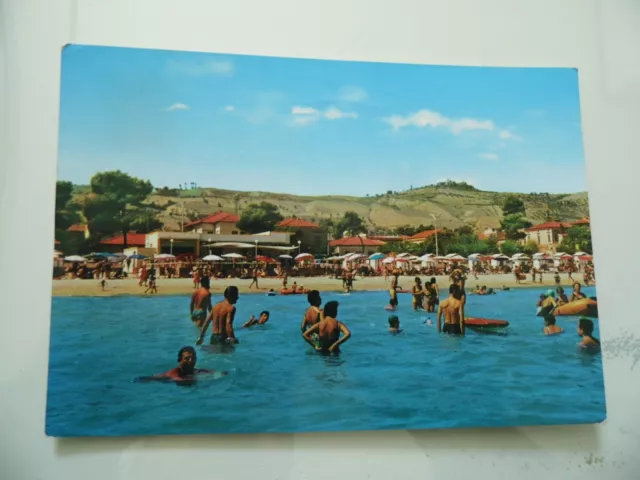 Cartolina Viaggiata "ROSETO DEGLI ABRUZZI Spiaggia" 1970