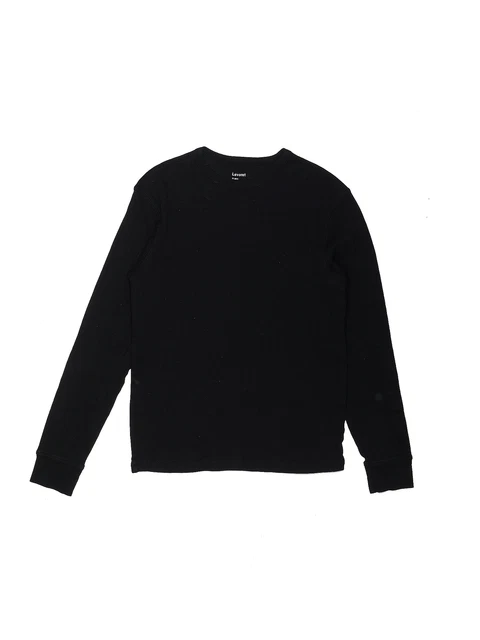 Leveret Girls Black Long Sleeve T-Shirt 14