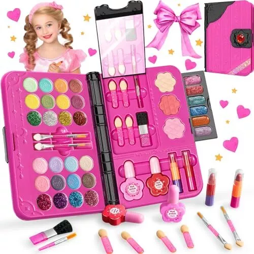 Kit De Maquillaje Para Niñas 48 Piezas Set Cosméticos Lavable Regalo Cumpleaños